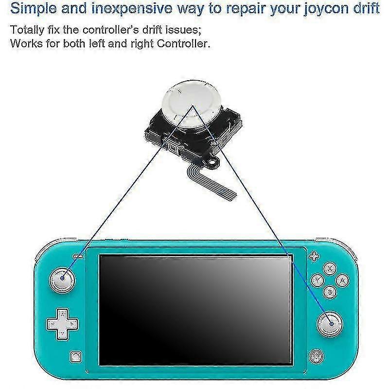2-pack Replacement Joystick Analog Thumbstick Part For Switch Lite Joy-con Controller - With Repair
