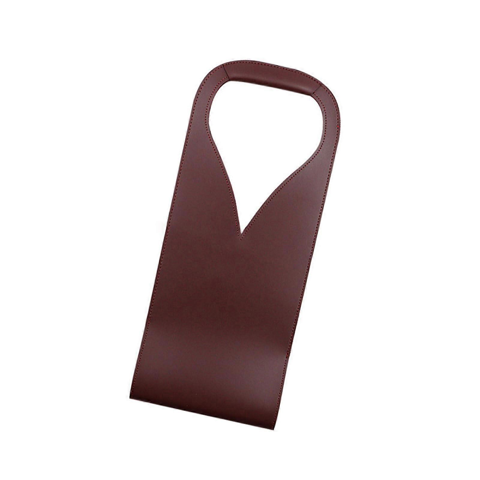 PU Leather Wine Carrier Bag with Durable Handle for Business Events and Party Celebrations