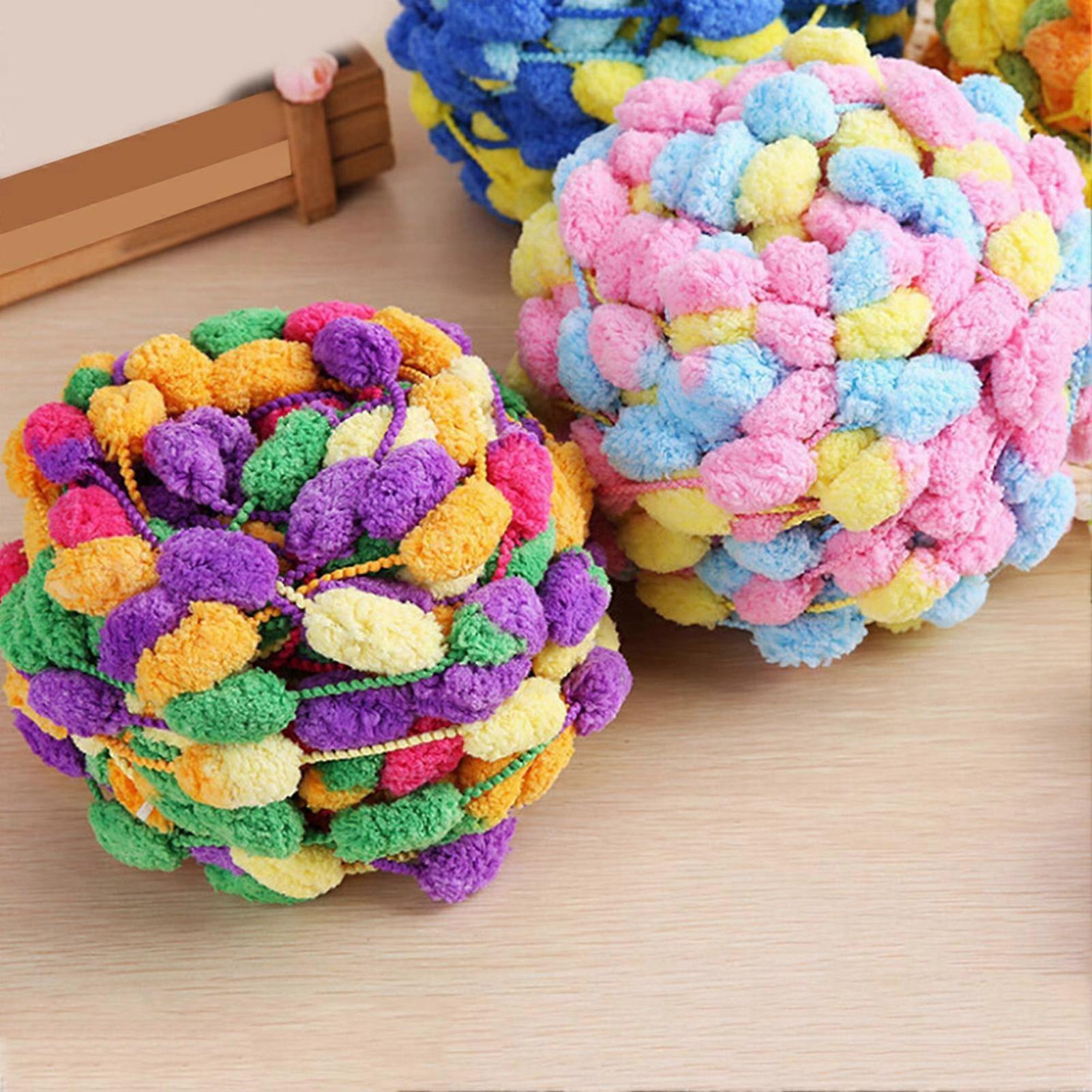 Multi Color Knitting Yarn Scarf Knitting Thread Soft Comfortable Hand Knitted Thick Wool Yarn for Sweater Hat Seat Cushion