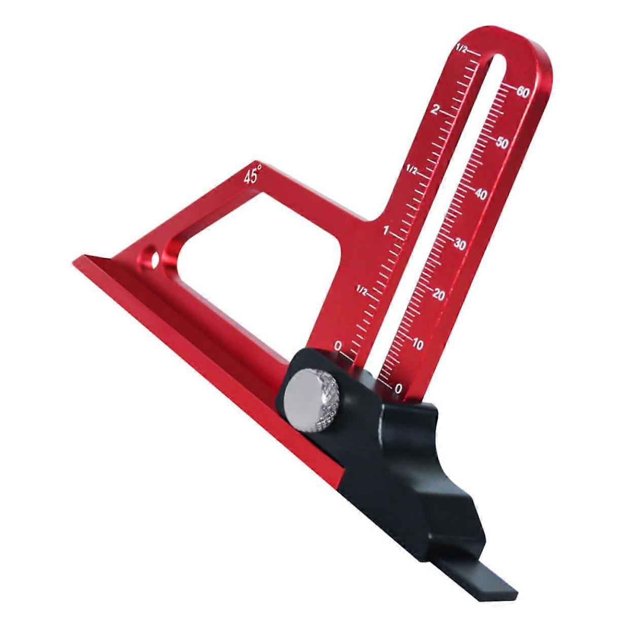 Adjustable Table Saw Depth Gauge Portable Woodworking Measuring Tool Precision Cut Guide Universal Fit Lightweight