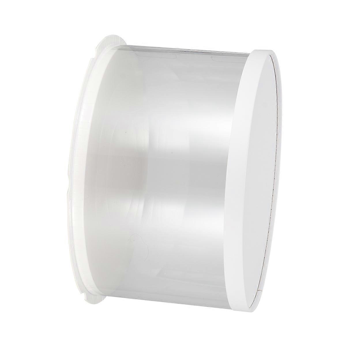 Transparent Plastic Cake Box for Home Dessert Shop Made of PET White Single Layer 10 inch