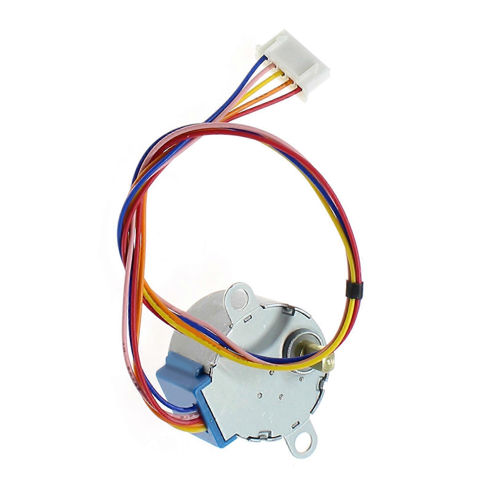 DC5V 24BYJ48 Micro Gear Stepper Reduction Motor 4-Phase 5-Wire 64:1 Reduction Ratio for Camera Monitorings Multicolor