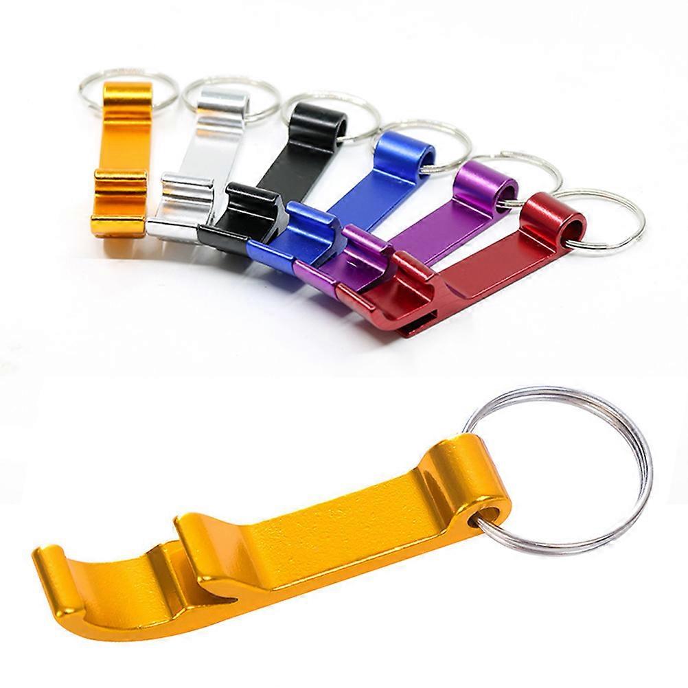 Mini Bottle Opener Key Ring Novelty Creative Alloy for Camping 1Set