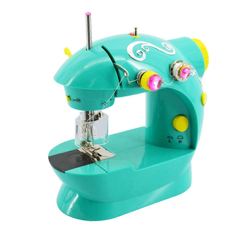 Machine à coudre domestique Mini machine à coudre portable pour enfants avec ligne de lumière LED 17.5x9x21cm 1Pack