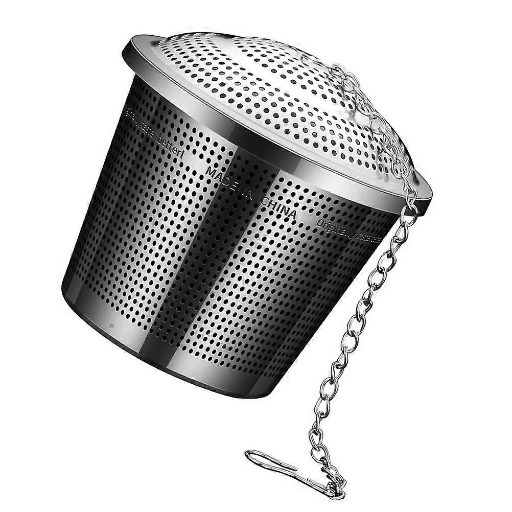 Mesh Strainer for Tea Stainless Steel Spice Strainer for Hot Pot Cooking 6.5X6.2X4.5CM Silver 1Set