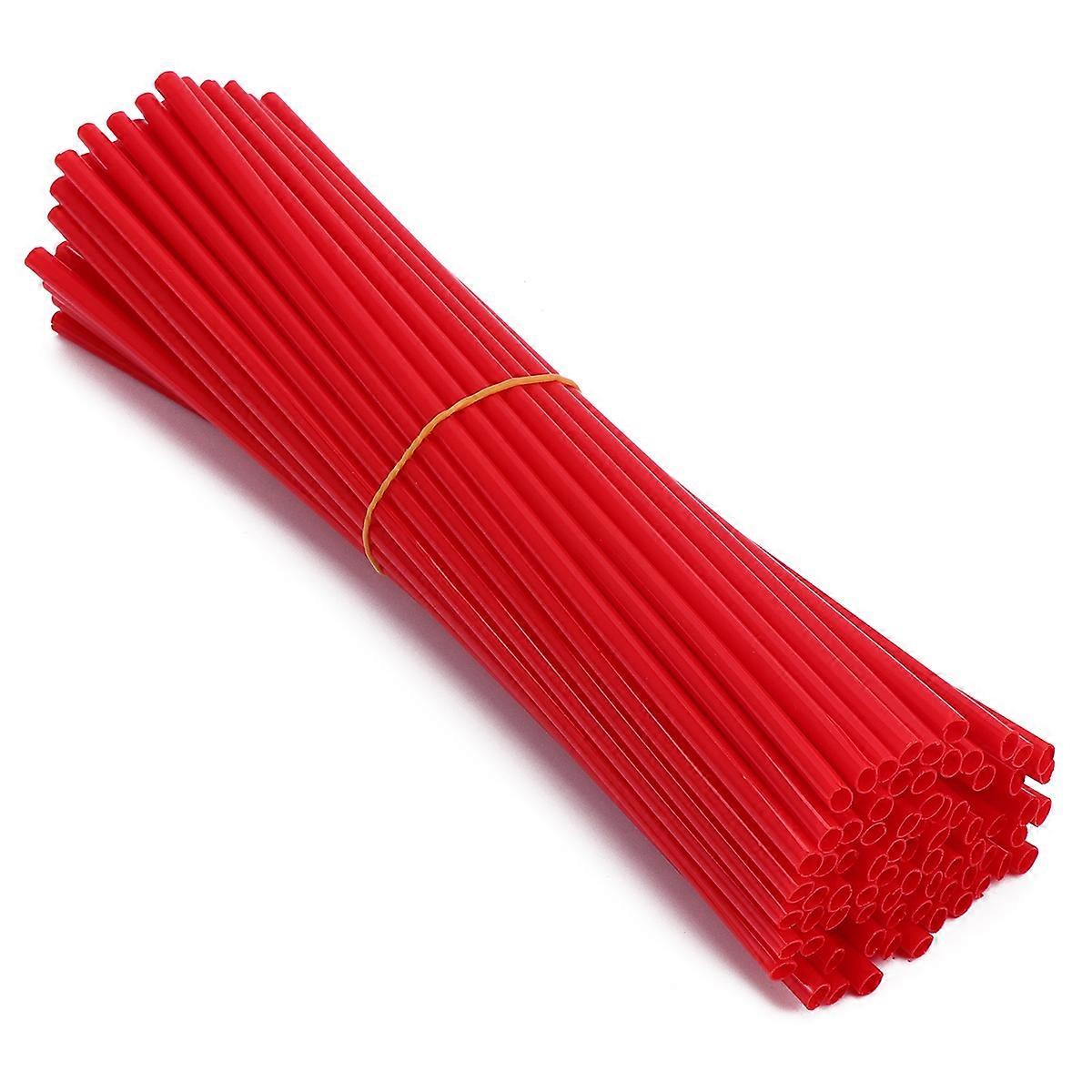 Bike Wheel Spoke Reflector Made of Durable Reusable Plastic for Night Visibility Red Universal Design Fits Most Bikes 1 Set