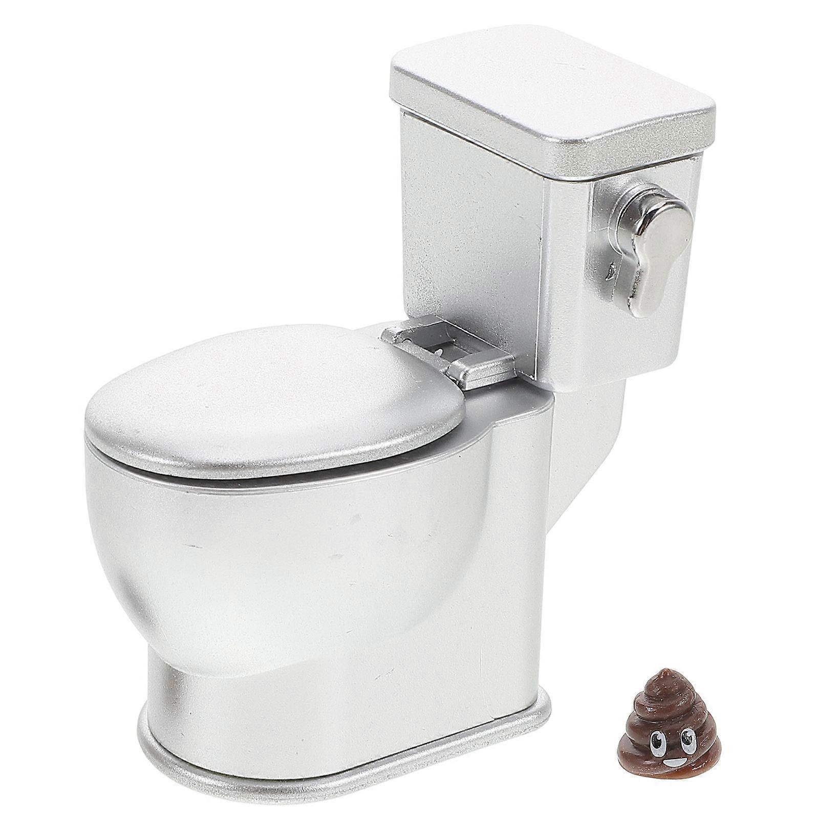 Dollhouse Miniatures Modern Toilet Model With Sound Function For Collectors And Hobbyists Compact Size 1Pack