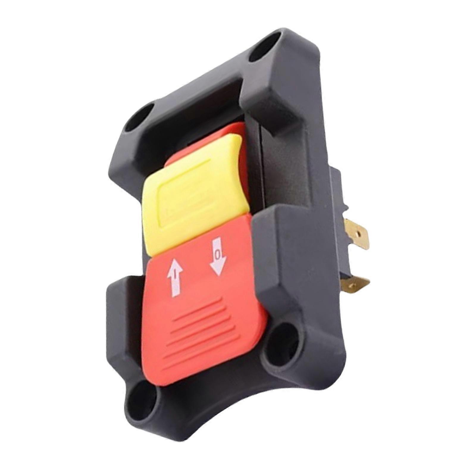 Safety Power Tool Switches Table Handsaw Push Button Switches Replacement Double Throw Safety Locking Switches Enduring Multicolor