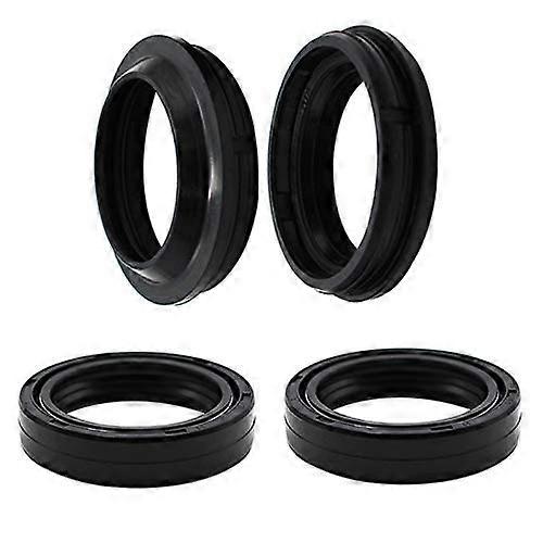 Motorcycle part, front fork damper oil seal and dust seal, 30 x 40 x 10.5 (Color: Oil and dust seals)