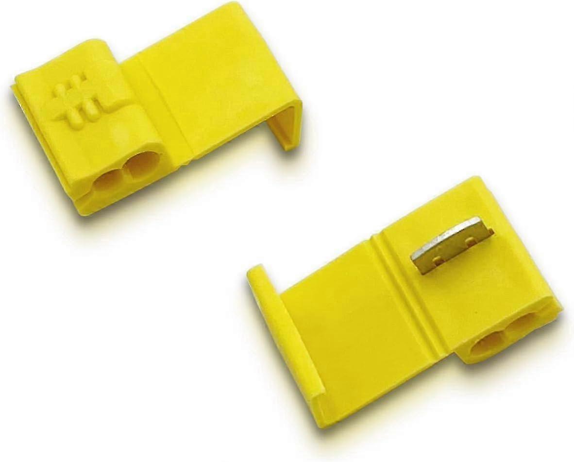 100 pieces yellow quick connectors electrical contacts wire quick connector