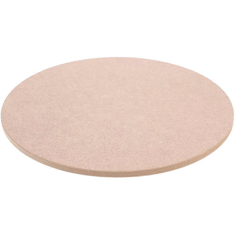 Wooden Pottery Wheel Bat for Clay with Smooth Edges and High Density Brown Color Portable Ceramic Base Plate 10.5 inches Diameter