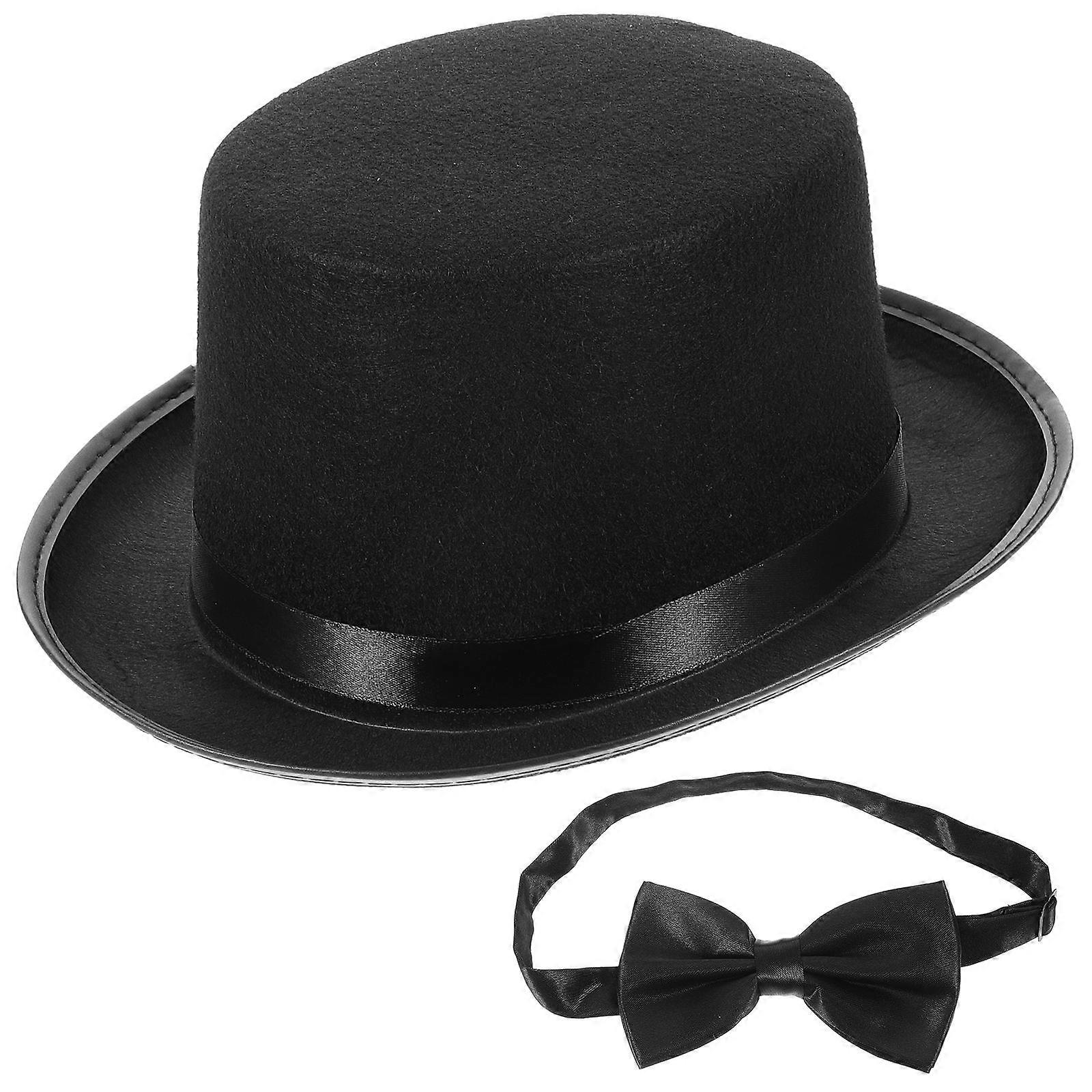 Cosplay Hats Bowtie Detective Dress Up Supplies Adult Children Use Realistic Authentic Experience 1Set