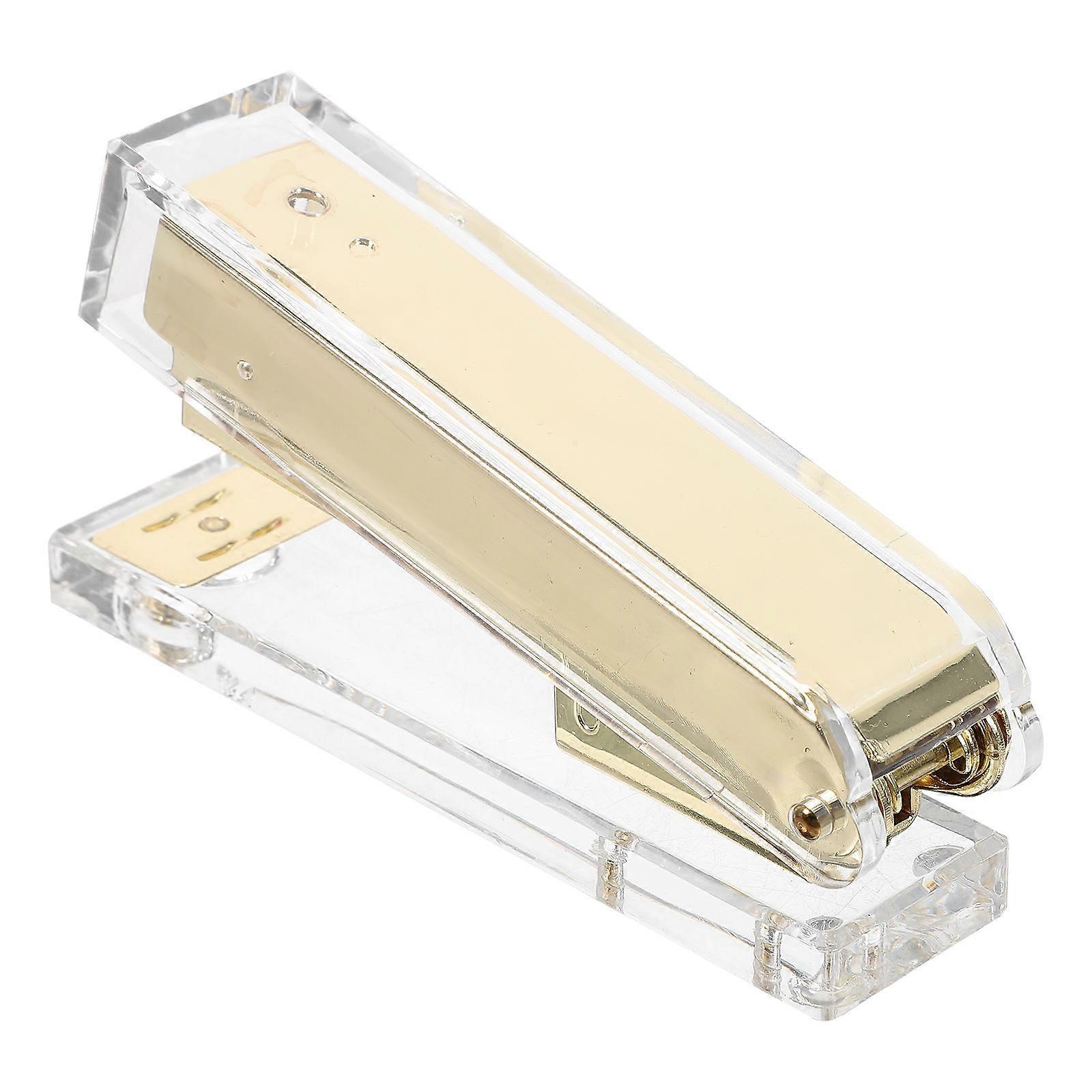 Convenient Acrylic Desk Stapler Professional Hand Stapler Home Office Accessory