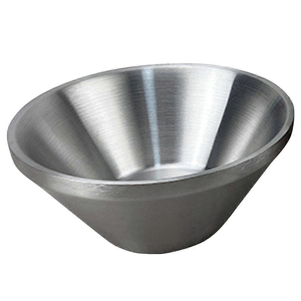 Stainless Steel Bowl for Home Use Silver Color Craftsmanship Perfect for Salad Desserts and Fruits