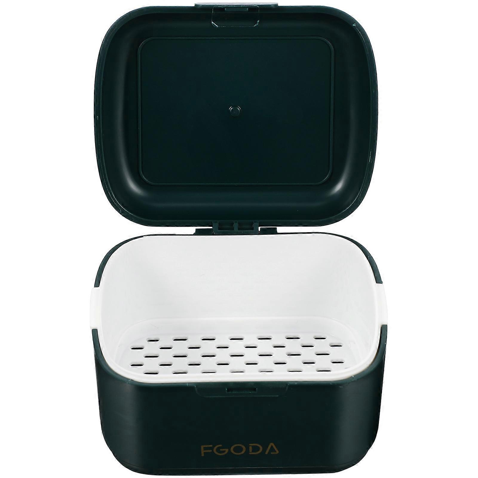 Portable Orthodontic Retainer Case for Storage Use Made of Durable PP Material Green Color 6.5 x 4.2 x 2.8 Inches