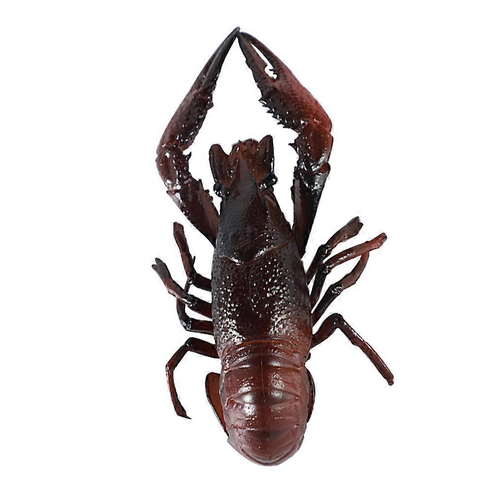 Simulation Lobster Model Realistic Design Seafood Crayfish Model Dark .10X2.50X2.50CM Photo Prop 1Pack