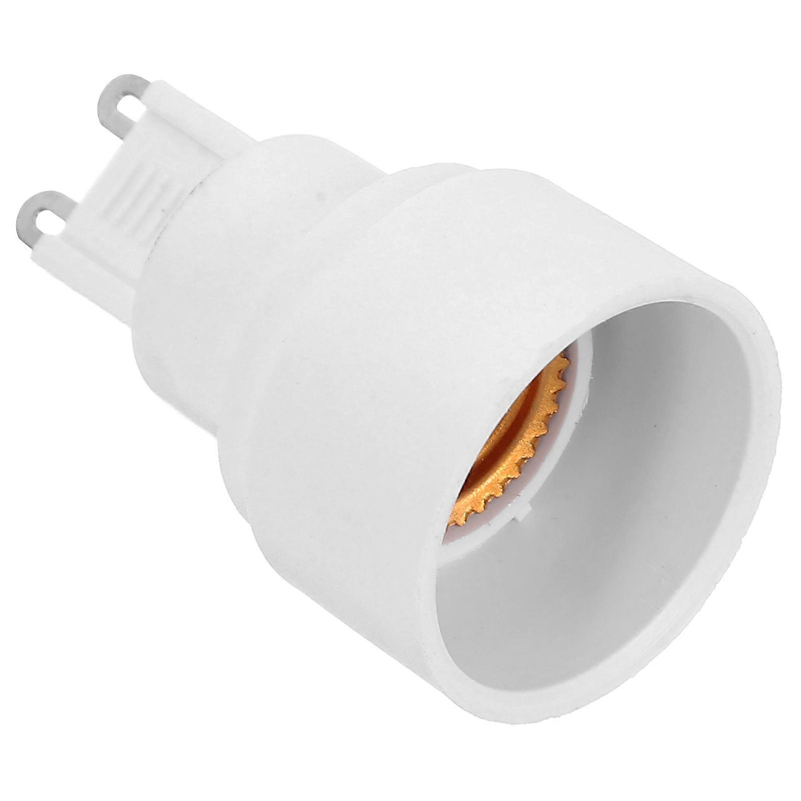 Ceramic Light Bulb Converter Adapter Socket Holder Easy Installation Compatible Secure Stable Base Connector for Home Office Use