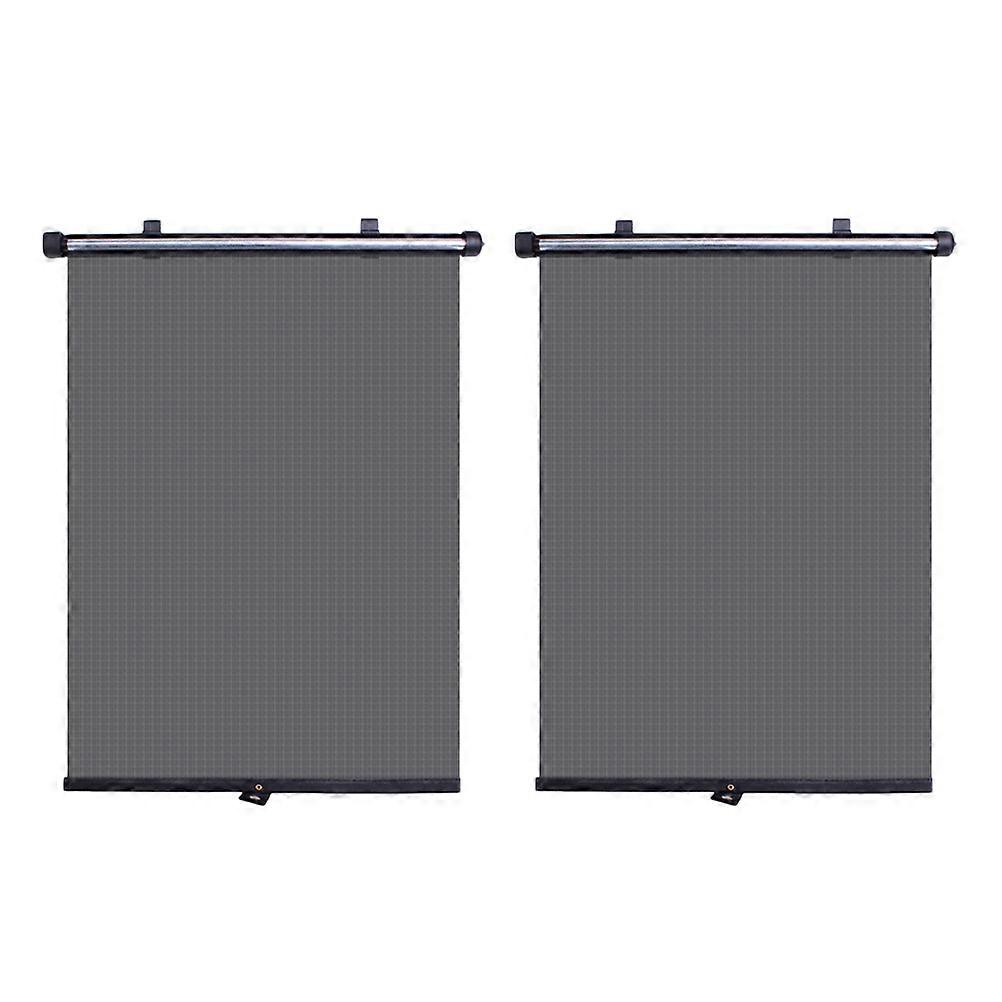 Car Side Window Sunshade Retractable UV Protection Curtains Heat Glare Blocker for Adults