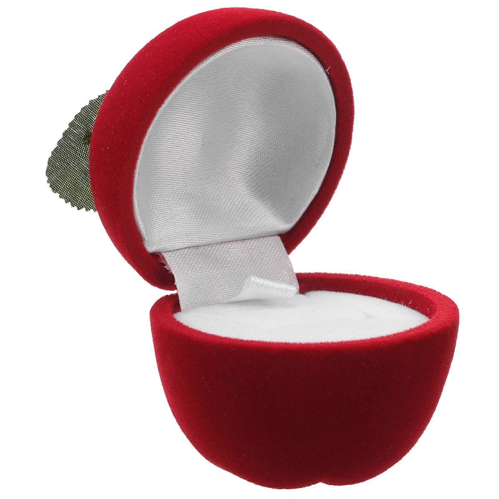 Plastic Ring Box for Wedding Engagement Ceremony 2pcs Ring Containers Set