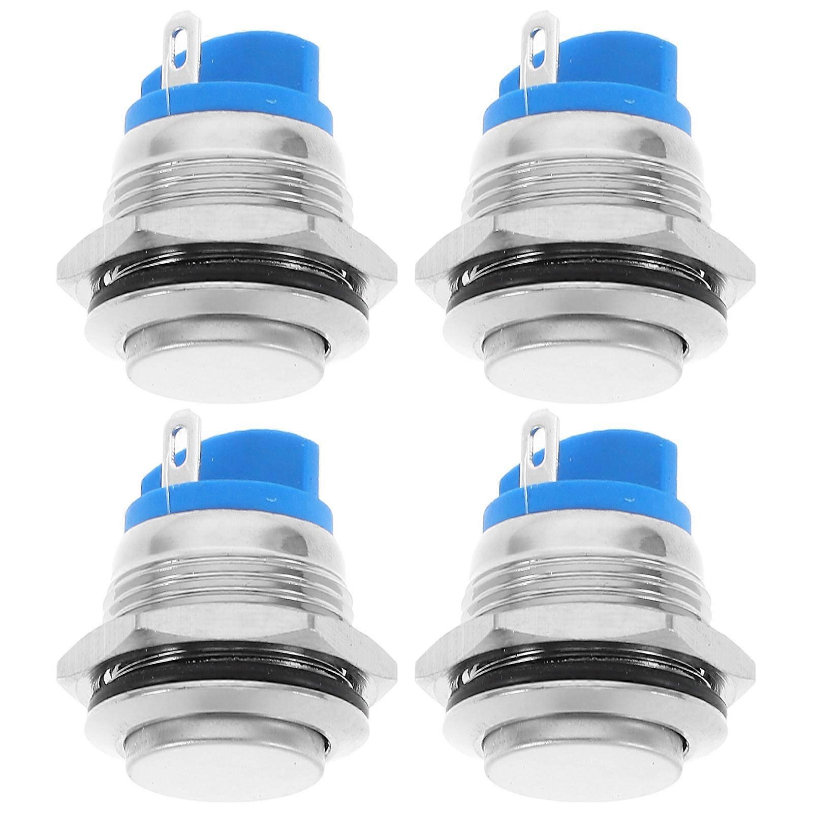 Classroom Doorbell Replacement Kit Home Entryway Silver Round Easy Installation 4Pcs