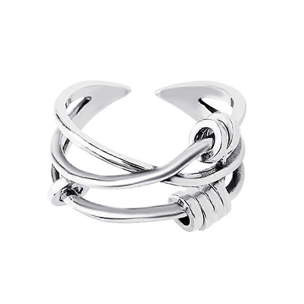 Fidget Ring Anti Anxiety Ring 1 Set Irregular Opening Stylish Women's Finger Ring