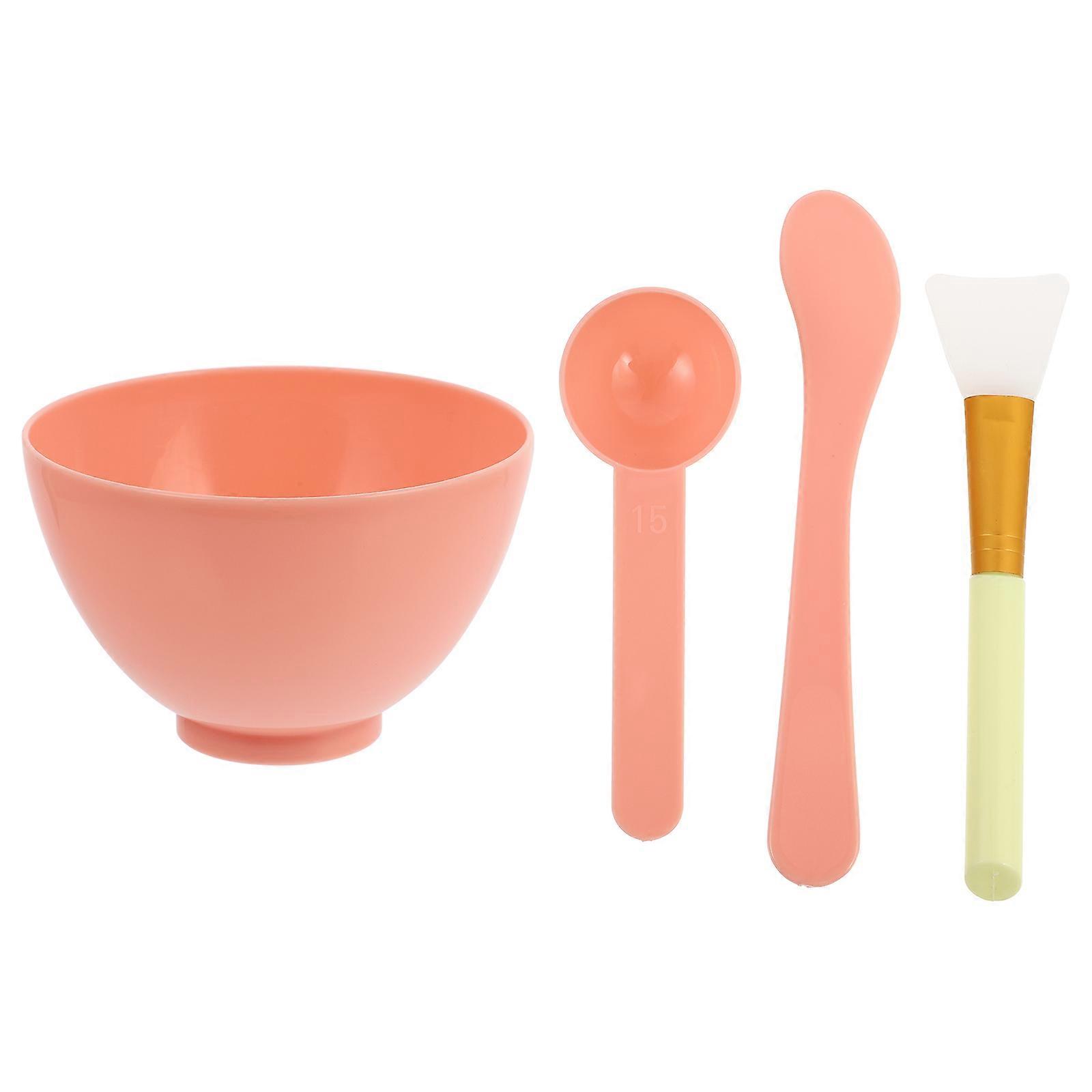 Mini Silicone Facial Mask Brush Set For Women And Beauty Enthusiasts In Pink Color For DIY Mask Making And 1 Set