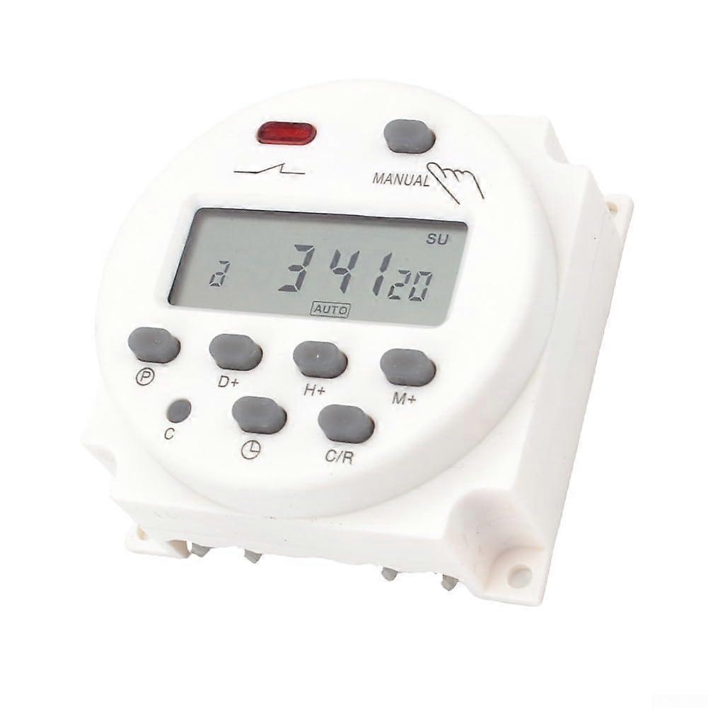 Programmable LCD Timer Relay Switch for DC 12 V Systems with Automatic Time Correction
