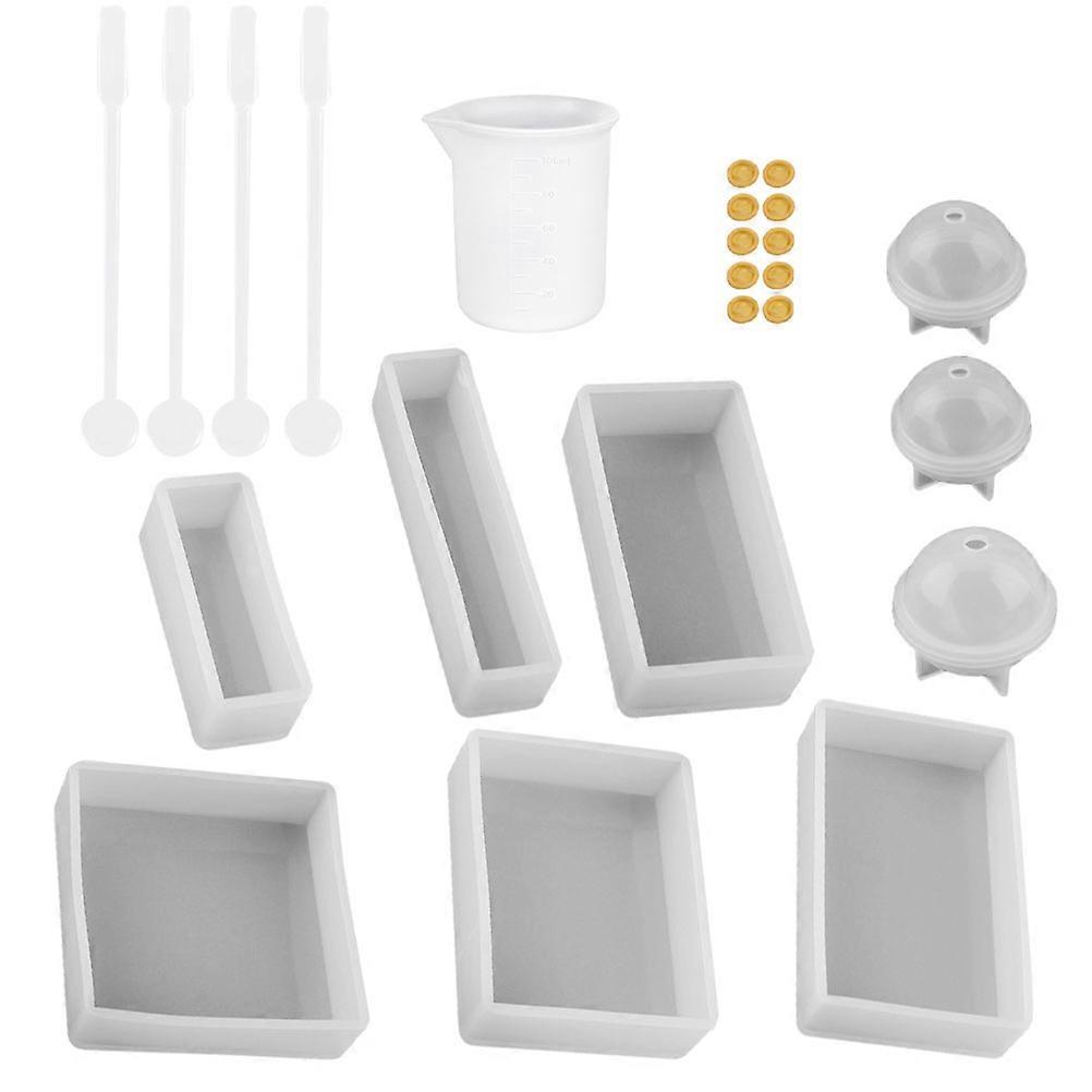 DIY Silicone Molds Set Including 1 Set Of 30Pcs Crystal Epoxy Tools Suitable For Crafters With A Compact Size Perfect For Handicrafts