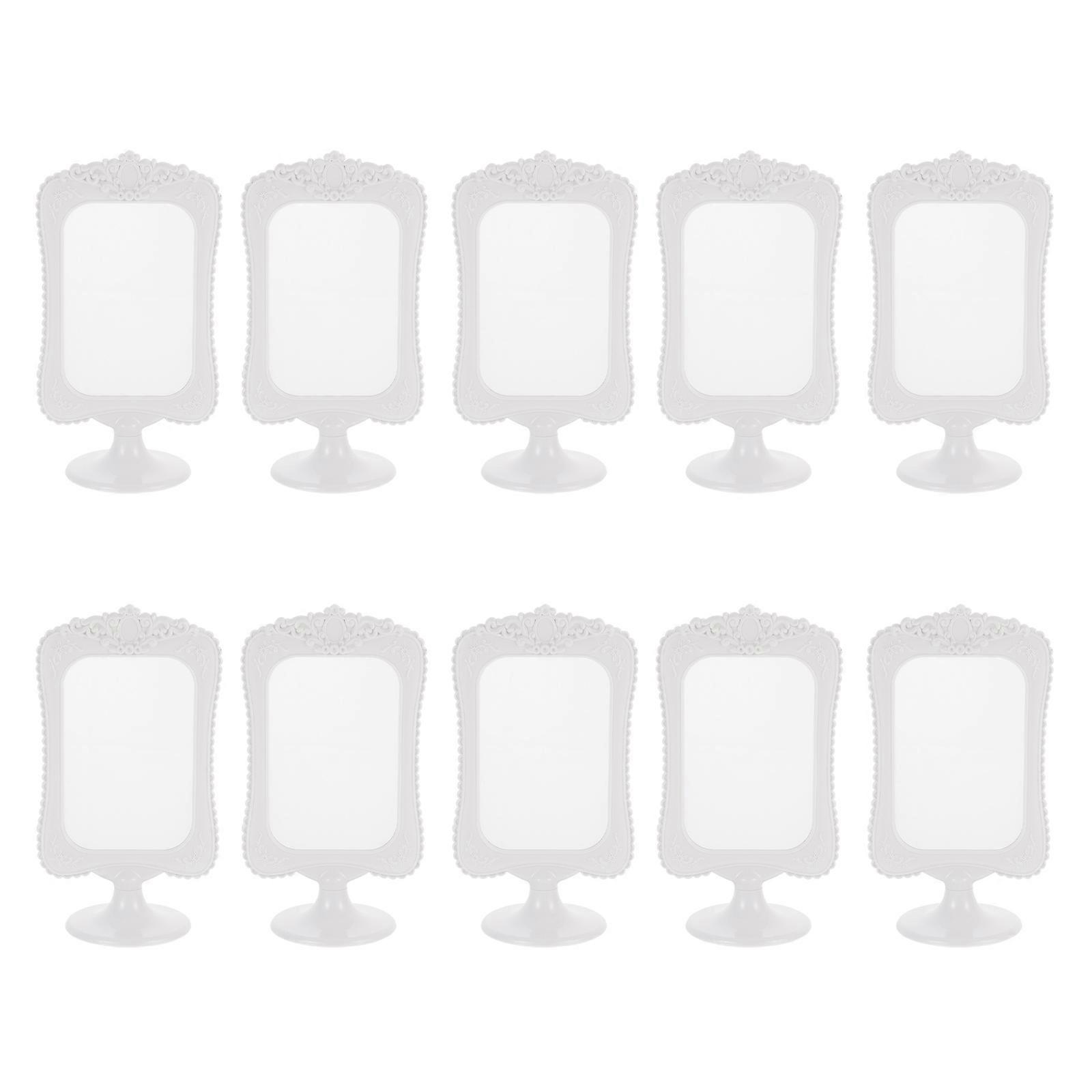 Plastic Photo Frame 10Pcs Dual-Sided Ornaments Perfect For Displaying Memories 21.5X12.5CM White Functionality