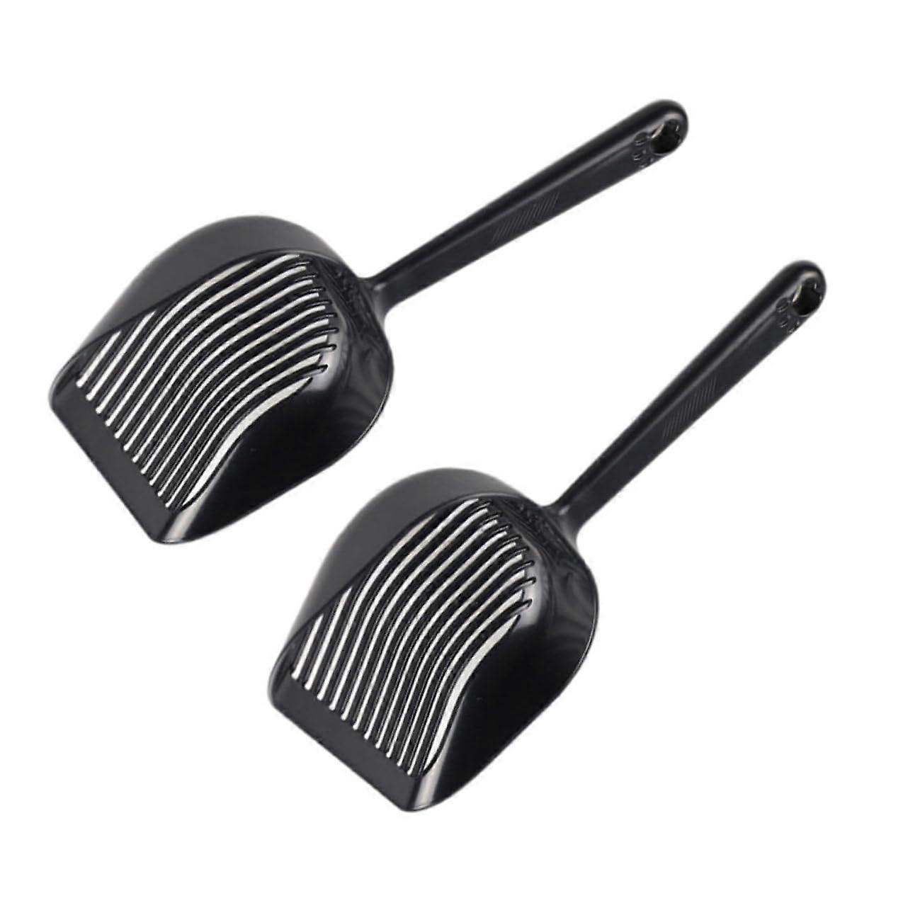 2 Pack Cat Litter Scoop with Rounded Edges for Safe Cleaning and Durable Household Use