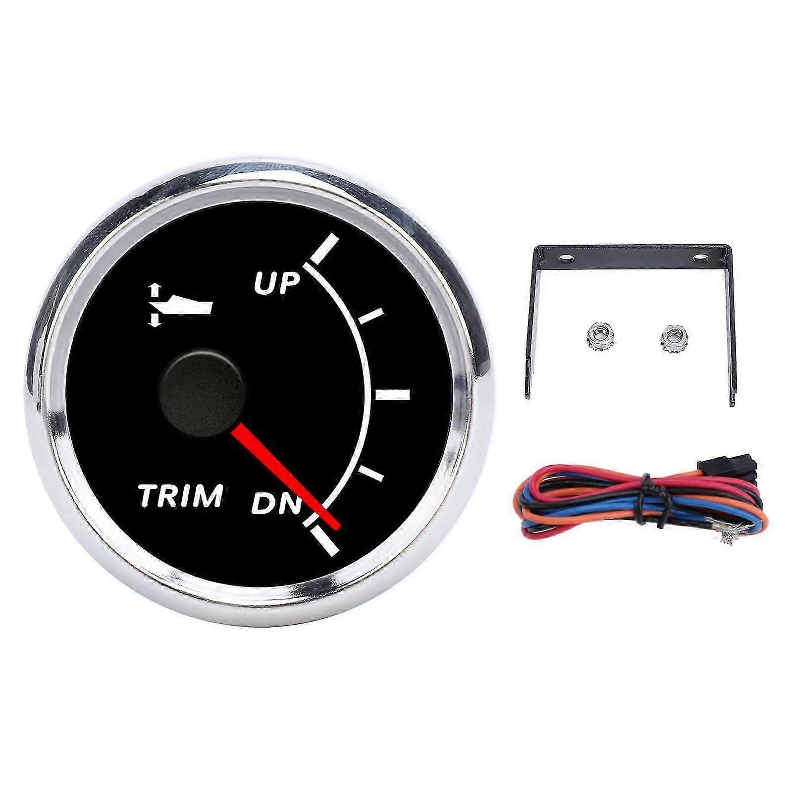 52mm Boat Trim Gauge Pointer Display UP to DN Accurate IP67 Waterproof for Yachts Fishing Boats MK7637