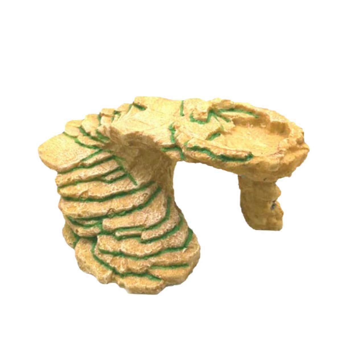 Turtle Basking Platform EcoFriendly Resin Decoration for Aquarium Hideout
