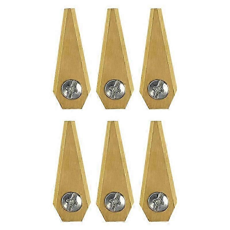 6 stk for Bosch Indego gresstrimmer elektrisk gressklipper rustfritt stål kniver