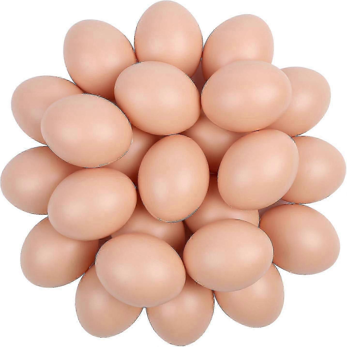 Plastic Easter Eggs,24pcs Paintable Easter Eggs Fake Eggs Blank Plastic Eggs Easter H With 5 Brush