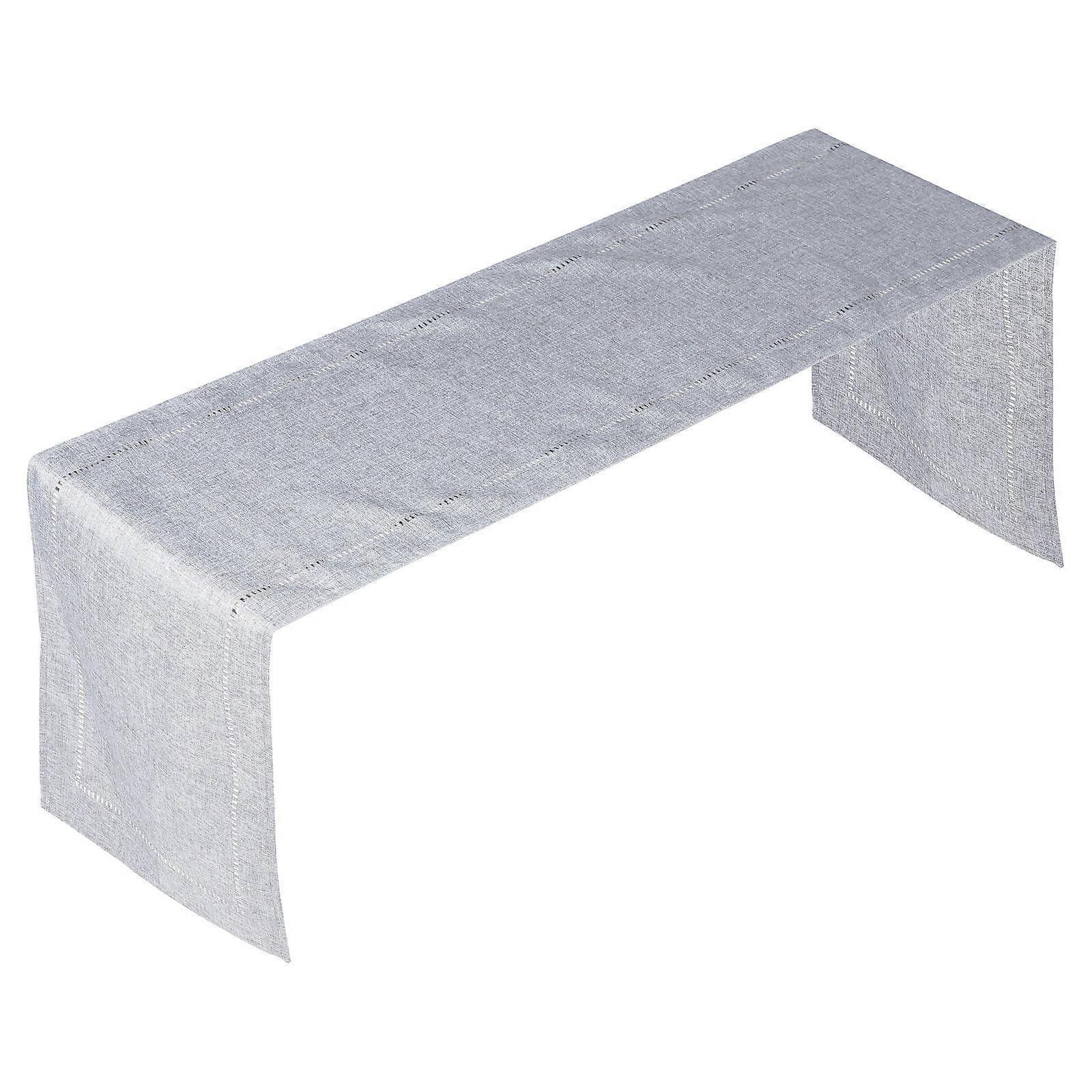 Gray Dining Table Runner Long Dinging Room Decor for Holiday Party