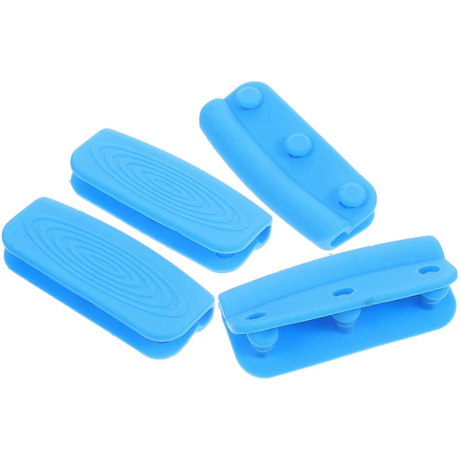 Heat Resistant Silicone Pot Handle Covers Non Slip Scald Protection Sleeves for Frying Pans, Cast Iron Skillets, and Kitchen Use Practical Blue