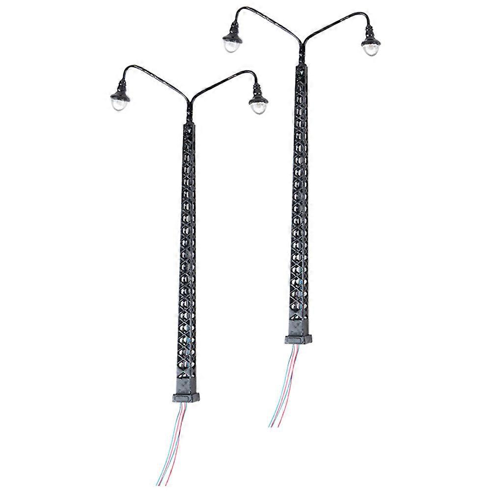 Simulation Mini Street Lamp Model For Train Model Compact Size And Scene Decoration 2Pcs