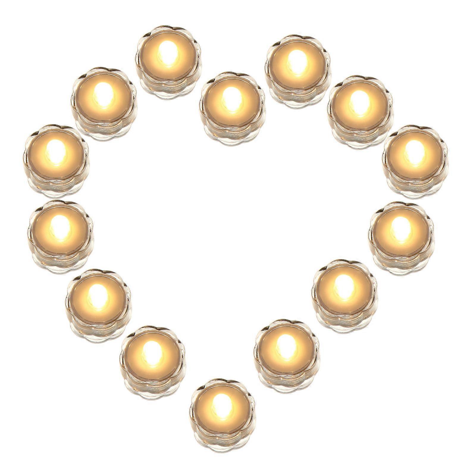 Transparent LED Electronic Candle Light for Decoration 24Pcs Pack