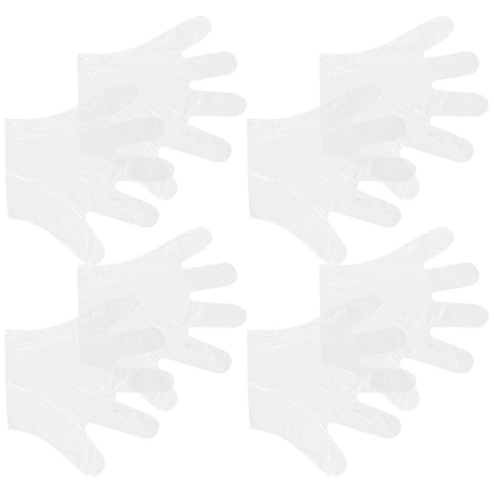Transparent PE Disposable Gloves for Protection Lightweight Comfortable One Size Fits Most 300pcs