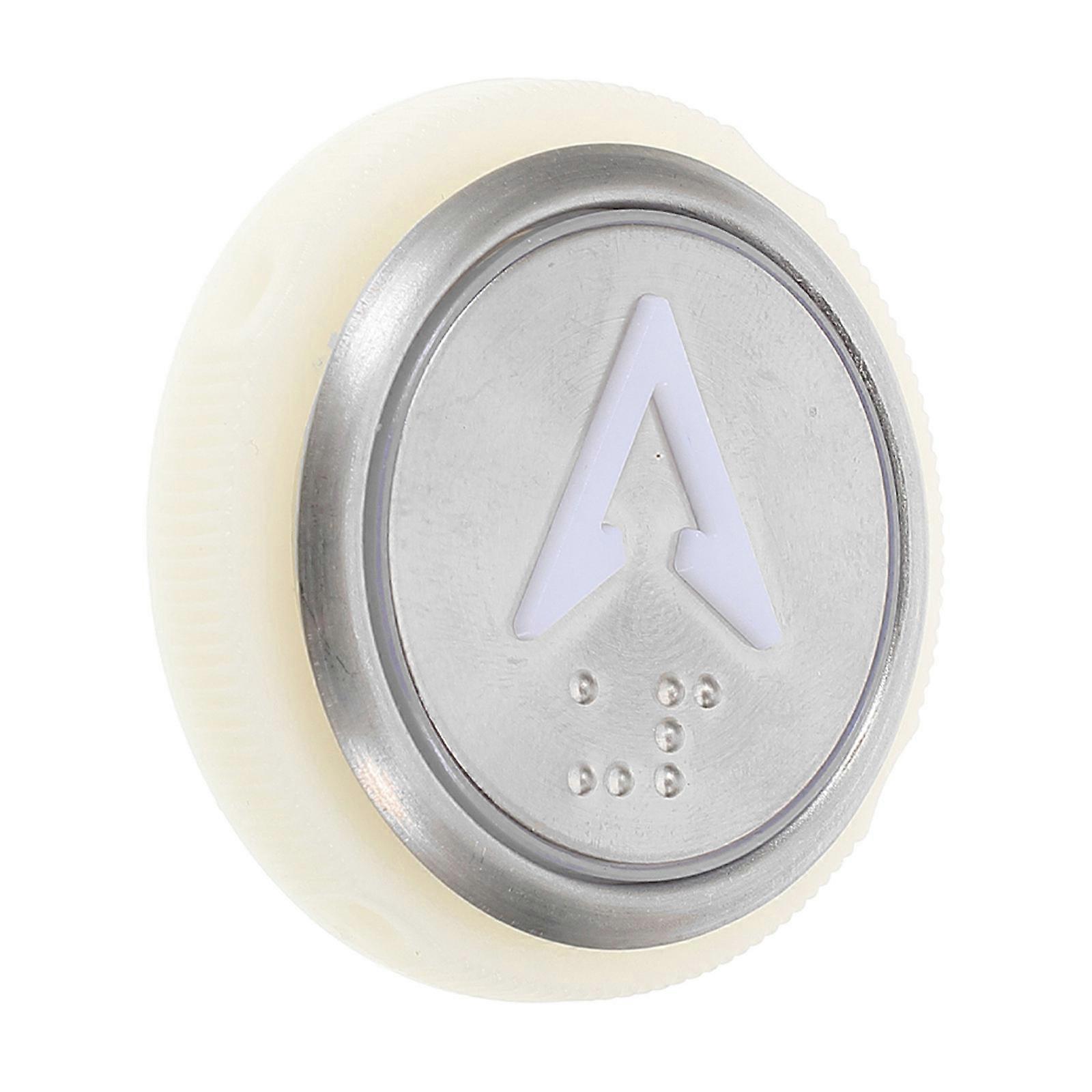 Stainless Steel Round Elevator Push Button with Illuminated Arrow Surface, Easy Operation & Reliable Replacement for Elevators