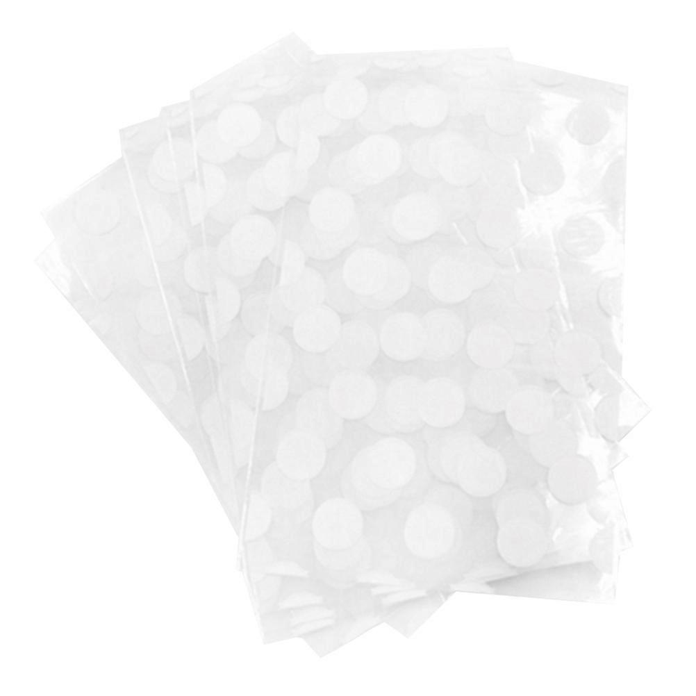 100 Pcs Clear Plastic Pouches with Cookie Bread White Dots Pattern Food Bags for Handmade Soap Baking and Food Storage