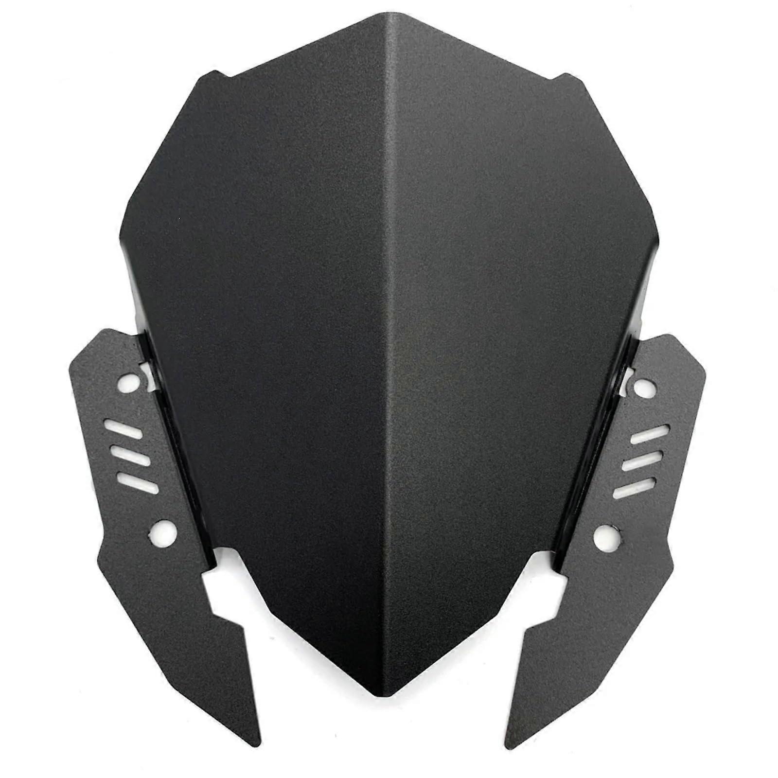 Motorcycle Windshield Black Aluminium Sport Windscreen Deflector Compatible with Yamaha MT-125 MT-15 2019-2023