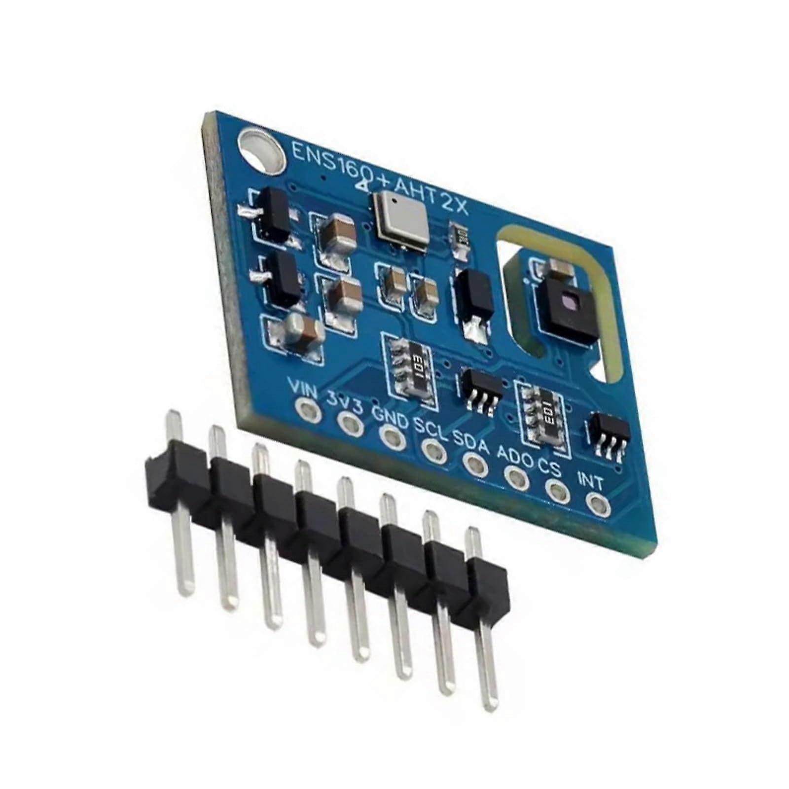 ENS160+AHT21 Carbon Dioxide Air Quality Sensor I2C Compatible CCS811 Replacement Air Quality Monitoring Module Low Power