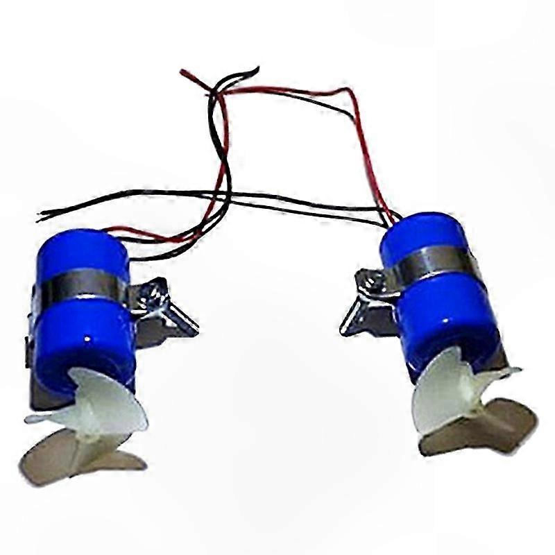 Pair of Underwater Thrusters for RC Boats, 7.4V High-Speed Motors with 3-Propeller Design for DIY Projects