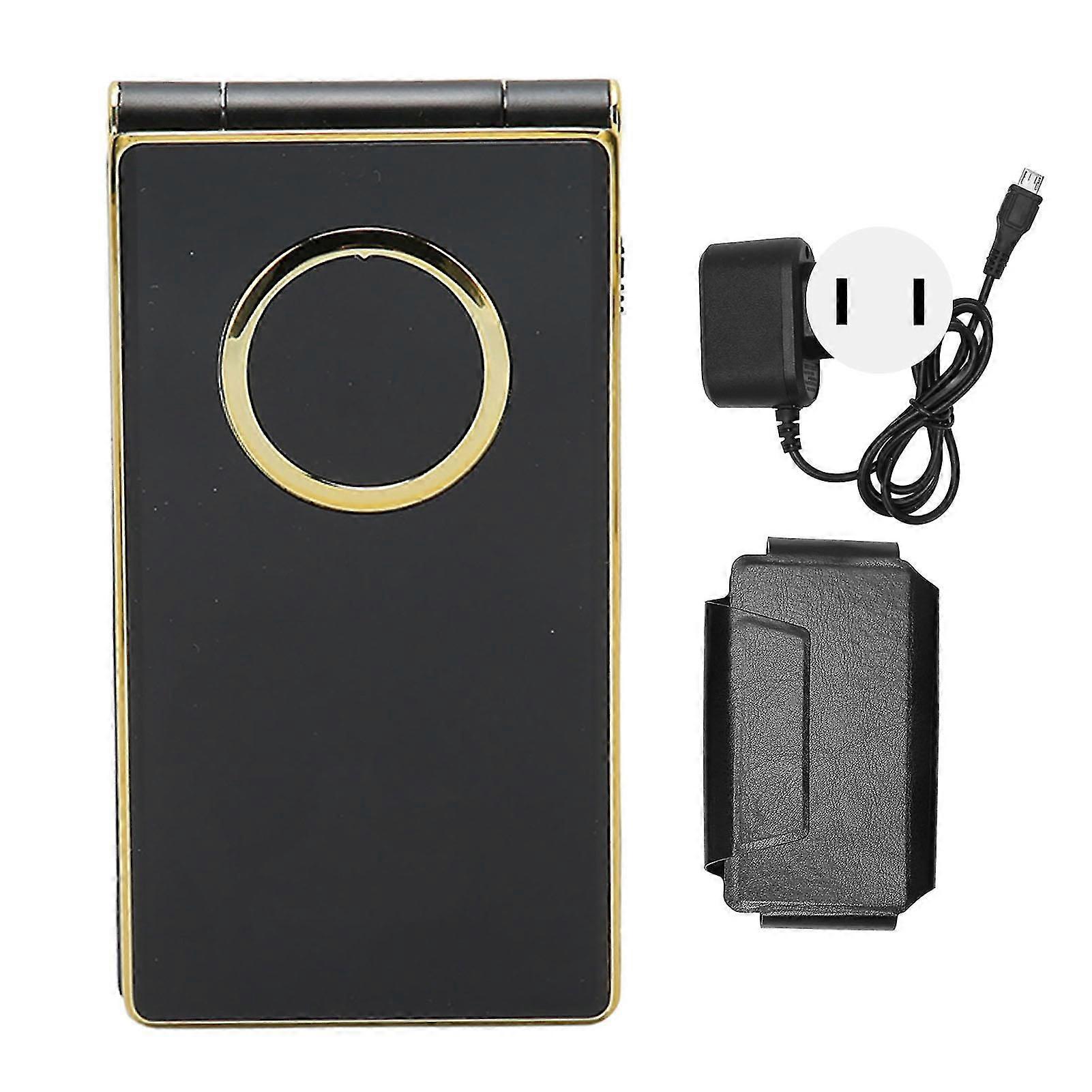 2G Big Button Flip Phone Unlocked Dual SIM 5900mAh for Seniors with SOS and
