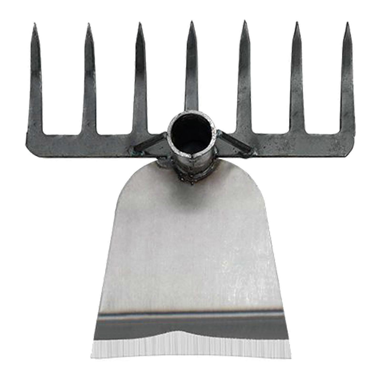 Farm Hoe Rake Tool - Heavy-Duty Scraper Rake for Landscaping, Lawn Care, Grass Extraction, and Weed Pulling