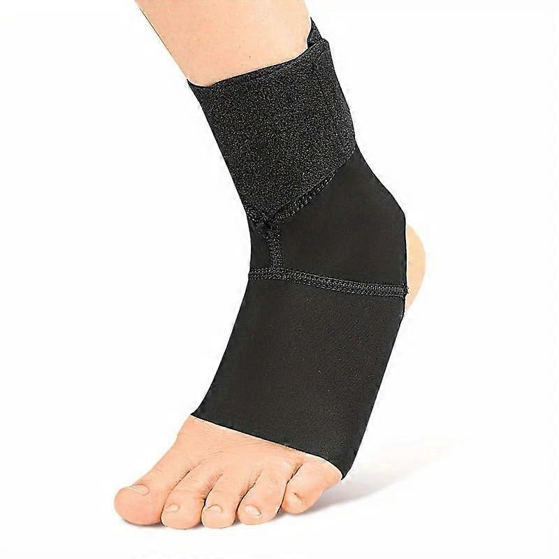 Ankle Brace Two-Piece Breathable Compression Ankle Support For Sports Left Size Adjustable