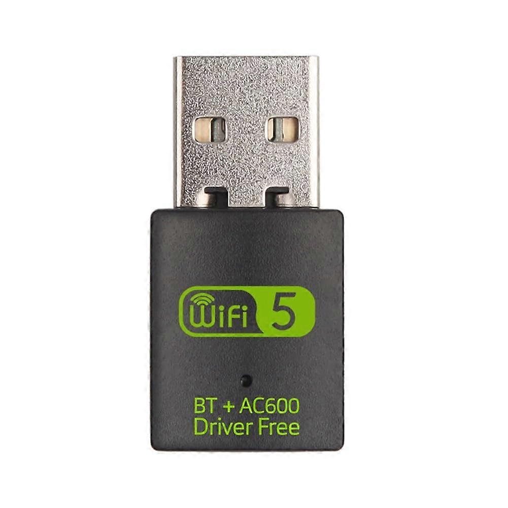 2 in 1 USB WiFi Bluetooth Adapter 600Mbps Dual Band 2.4G/5GHz Wi-Fi 5 Dongle For Laptop