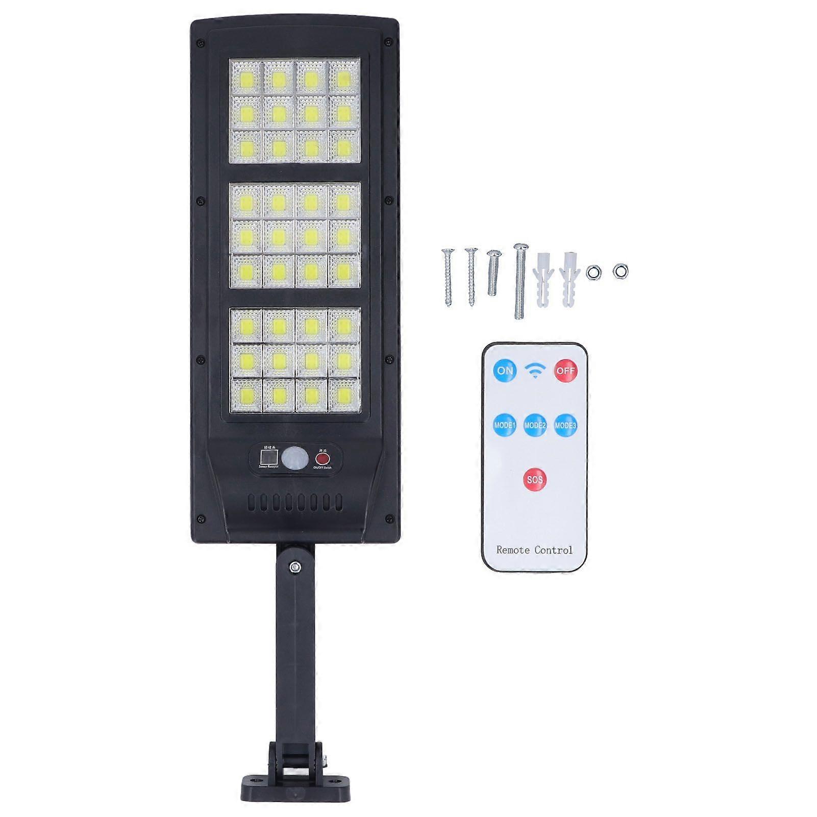 Solar Street Lights with Motion Sensor, Waterproof Solar Security Lights, COB Wall Lamp with Remote Control for Outdoor