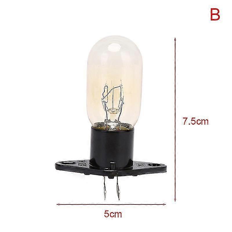 Microwave Oven Light Bulb - 230V 20W Replacement with Holder